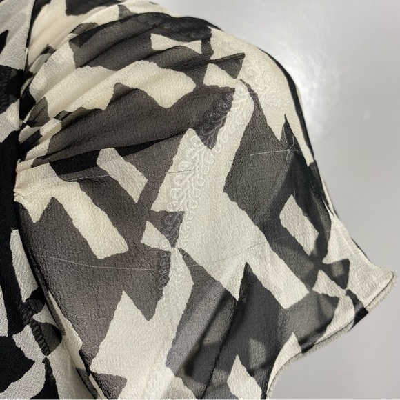 Diane Von Furstenberg silk lane houndstooth print dress - Picture 10 of 10